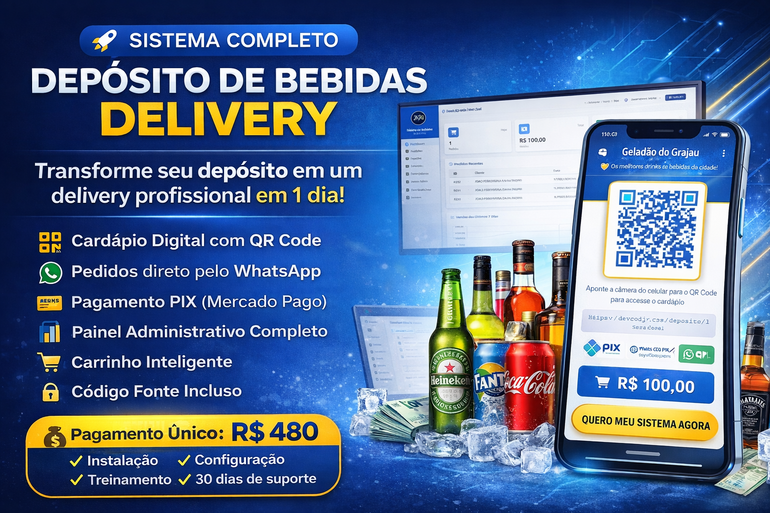 Dashboard Depósito de Bebidas